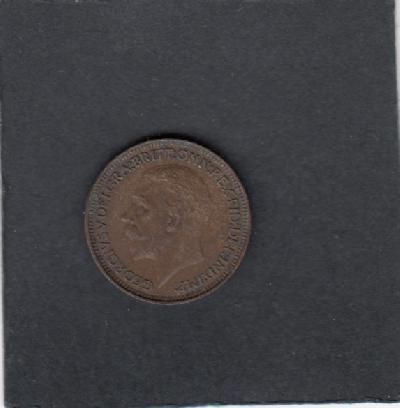 Beschrijving: 1 Farthing GEORGIUS V